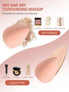 1/5/45pcs Water Drop Makeup Sponge Blender, With Beautiful Box, Red, Khaki, Colorful Series Makeup Sponge, Reusable Multi-Color Powder Puff, Multi-Functional Makeup Tool, Designed For Shaping, Eyes And Corners, Makeup Mixing Container, Washable Makeup Applicator, Suitable For Foundation, Primer, BB Cream, Sunscreen, Cushion, Blush, Etc. Perfect Replacement For Brushes, Hands-Free, Convenient For Travel And Home Use - Multicolor - View 6