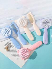 Set de 2 piezas de peine y cepillo para caspa para niños, niños y niñas, para uso diario, fácil de llevar