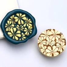 1 Pc, Cluster Flower Plant Series Sealing Wax Stamp Head, Suitable For Cards/Envelopes/Wedding Invitations/Gift Packaging/Suitable For Handmade DIY Production And Gift Sealing, School Supplies, Back To School