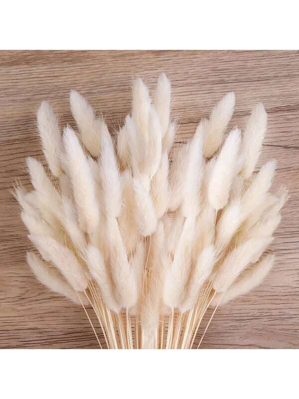 60/120pcs Boho Style Hanging Ornaments Pampas Grass And Rabbit Tail Grass Dried Flower Bouquets For Wedding Home Party Decor DIY Arrangements Harvest Festival Halloween Christmas