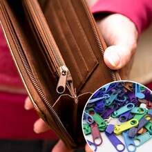 120pcs Vibrant Zinc Alloy Zipper Pulls - Sturdy Metal Slider Tabs For DIY Jewelry Making & Crafts