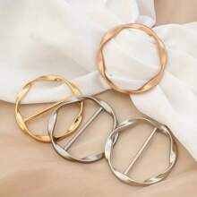 1/2/6 Stücke Damen Zinklegierung einfache geometrische Spiral-Schalbrosche