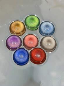 Lalens Lentes de contacto de color Lalens Nebula Grey para ojos marrones oscuros y ojos marrones claros, lentes de contacto de color para uso diario y belleza ocular