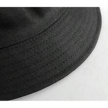 Unisex Reversible Bucket Hat For Beach And Fishing - Black - View 7