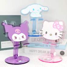 Hello Kitty Soporte plegable de acrílico duradero en forma de Kitty Cinnamoroll de Sanrio Kawaii para tablet, teléfono y escritorio. Decoración y regalo compatible con iPhone, Android y otros teléfonos, ideal para cumpleaños, familia y amigos