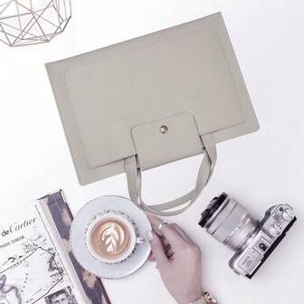 Laptop Case Sleeve Laptop Briefcase Waterproof Leather Laptop Tote Messenger Bag Slim PC Carrying Case For Notebooks