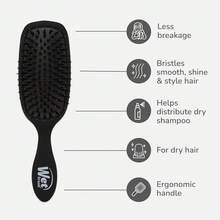 Wet Brush Shine Enhancer Hair Brush, Purple - Exclusive Ultra-Soft IntelliFlex Bristles - Natural Boar Bristles Leave Hair Shiny And Smooth For All Hair Types - For Women, Men, Wet And Dry - màu đen - Xem 2