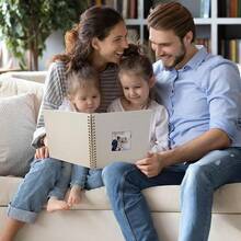 HIWHY Scrapbook Photo Album Linen Cover With DIY Window 28x20 CM White Inner Paper Memory Book With 40 Sheets/80 Pages Beige - Dark Green - View 7