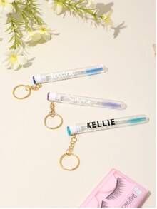 حامل مفاتيح فرشاة رموش قابل للتخصيص، فرشاة رموش محمولة وأنيقة، توفير المساحة، هدية عطلة نهاية الأسبوع، هدية لحفلة عزاب، هدية مثالية للنساء، هدية حصرية ل- الأمهات/الحبيبات/الأصدقاء