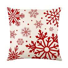 4pcs Christmas Pillow Covers, Classic Red & White Reindeer & Christmas Tree Design - Multicolor - View 6