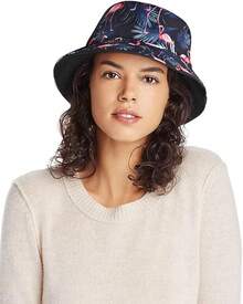 Unisex Reversible Bucket Hat For Beach And Fishing - Flamingo Black - View 6