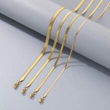 1 Pezzo Esclusiva Catena da Caviglia a Forma di Osso di Serpente in Acciaio Inossidabile, per Donna, Accessorio di Moda, Regalo da Viaggio, Spiaggia