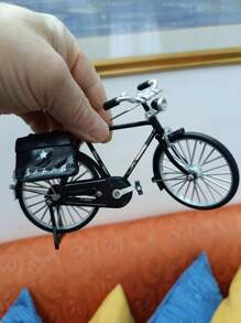 Vélo vintage rétro classique, décoration maison DIY, mini proportion combinée avec valise, kit artisanal DIY, démontable, modèle de mini vélo en alliage, mini objets, en alliage d'aluminium pour collectionneurs et passionnés, idéal comme cadeau d'enseignant et cadeau d'Halloween, décoration de Noël, cadeau de Noël pour les meilleurs amis.