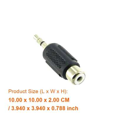 3.5mm Male Stereo Plug To RCA Female Jack Audio Adapter Connector - Dual Channel Joiner For Home Theater, Speakers, And Audio Equipment