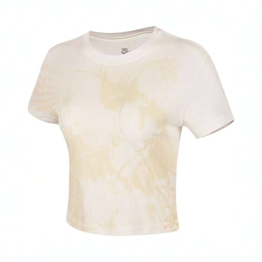 Camiseta de manga corta de punto con cuello redondo Nike NSW CHLL KNT CRP para mujeres THV5001-133