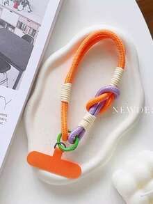 1pc Double Loop Phone Lanyard, Vintage Phone String Wrist Strap, Camera Wrist Rope, Summer Handheld Cord, High-End Wrist Strap Anti-Lost Rope, Key/Earphone Holder - Multicolor - View 19