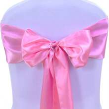 20pcs Satin Chair Sash Bows, 7" X 108", Universal Chair Covers Suitable For Weddings, Engagements, Parties, Banquets, Birthdays, Baby Showers, Christmas, Thanksgiving, Graduations And Other Celebrations. Ideal For Wedding Receptions, Banquets, Parties, Birthday Celebrations, Baby Showers, Graduation Ceremonies, Event Decorations