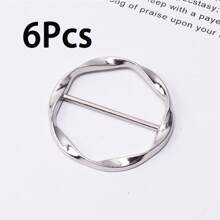 1/2/6 Stücke Damen Zinklegierung einfache geometrische Spiral-Schalbrosche