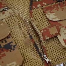 Men's Mesh Breathable Openwork Camouflage Journalist Photographer Fishing Vest Waistcoat CoatChristmas FW4R - Màu nâu ngụy trang - Xem 10