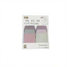 60pcs Colorful Gradient Index Sticky Notes, Index Memo Pads, Planner Tools Reusable Memo Stickers G489