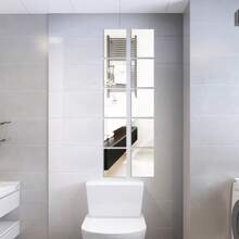 10 piezas de azulejos de espejo acrílico autoadhesivos - Calcomanías sin vidrio para paredes, gabinetes, bandejas; Ideal para centros de mesa y pegatinas de pared para bodas, decoración de habitaciones, decoración de paredes, pegatinas personalizadas, espejo de pared, espejo para habitación, decoración del hogar, decoración del baño, decoración de la sala de estar