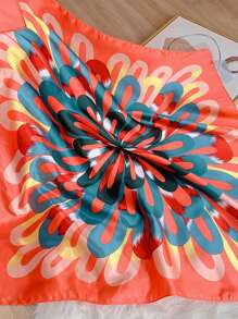1 buc Eșarfă Bandana Boemă Colorată cu Dungi și Imprimeu Floral pentru Femei, Eșarfă Respirabilă Casual pentru Primăvară/Vară, Potrivită pentru Accesorii de Păr pentru Uz Zilnic, Chestii de Scoală, Facultate