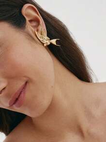 1pc Minimalist Design Titanium Steel Earrings