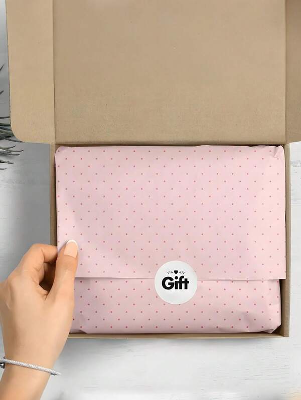 10sheets Pink Tissue Paper - Cute Polka Dot Decorative Tissue Sheets For Baby Shower, Wedding, Bachelorette Party Decor, DIY Crafts, Gift Wrapping, Wedding Gifts,Coquette Birthday Wedding Party DIY Crafts