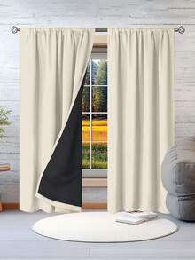 1 件 99% 防紫外线遮光窗帘 - 隔热聚酯面板，杆袋悬挂，未漂白布料，卧室艺术主题，涂层遮光隔热，节能，吸音 - 非常适合卧室、小屋和学校深度睡眠