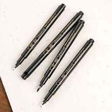 4Pcs Calligraphy Brush Pen Set, For Handwriting - Fine Tip And Brush Tip, Refillable Black Ink, Ergonomic Oval Barrel, Lightweight Plastic Material, Great For Writing, Art And Painting,Back To School,School Supplies - 4-pack - View 10