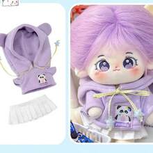 20 厘米娃娃衣服系列，可爱服装套装，适合装扮的娃娃服装，拉布衣柜礼物，适合朋友和家人，复活节篮子填充物（仅衣服，不含娃娃）