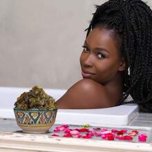 Zakia's Morocco Black Soap (Beldi) With Lavender Scent -% Natural, Body Scrub, & Natural, Purifying, Cleansing, Exfoliating Hammam Ritual- 8.0 Oz / 226gr - Rose - View 6