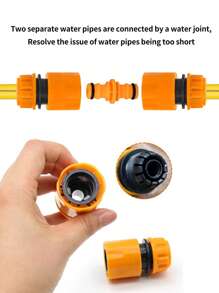 12pcs Garden Hose Quick Connector, Nipple Adapter & Hose Connection Head, Extension Joiner Combination, Fits 1/2 Inch Soft Hoses