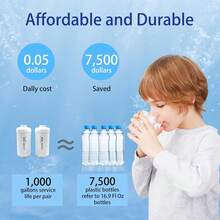 Fluoride Filter, Replacement For Berkey® PF-2® Fluoride And Arsenic Reduction Elements, Compatible With Berkey® Gravity Filtration System, Natural Defluorination Filter Material, Pack Of 2 - White - View 8