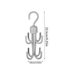 2pcs Tank Top Hanger, Rotatable Bra Hangers For Closet Organizer, Space Saving Plastic Wardrobe Organizer, Multi Functional Display Rack, Rotating 8 Hooks Plastic Wall Hanger Organizer, Suitable For Underwear, Bags, Scarves,Clothing, Tie And Belt Storage Hook, Home Life Storage, Home Storage, Household Items, Bedroom Accessories, Accessory Storage