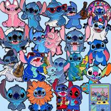 Disney 1 pièce Broche Disney Stitch, épinglette émaillée distinctive - Insigne mignon pour sacs à dos et vêtements, accessoire de broche pour vêtements, attache de sac
