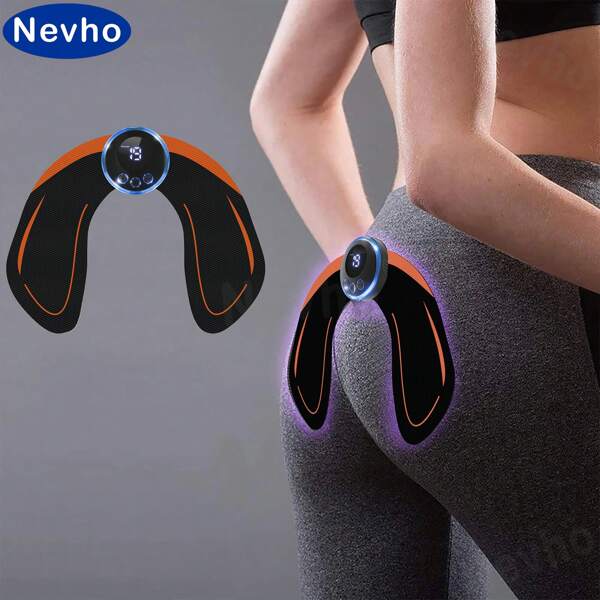 1 pieza Masajeador inalámbrico recargable para relajación muscular, entrenador abdominal alimentado por USB (150mAh), ejercitador corporal y glúteos, unisex