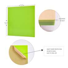 6 PCS Apple Green Cast Acrylic Sheet 1/8 Thick 8 X 8 Inch, Opaque Acrylic Sheets For Laser Engraving And Cutting Signs, Light Box, UV Printting, DIY Projects. - 綠色 - 查看 7
