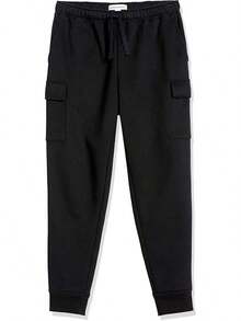 Essentials Men's Cargo Fleece Jogger Sweatpant - Black - View 6