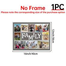 1 Customized Photo Collage Poster Decoration Calligraphy And Painting, Personalized Wall Painting, Upload Your Family Photos/Couples/Music/Parents/Young People Photos, Etc., Modern And Simple Home Decoration, Home Wall Decoration