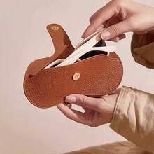 Tragbare Brillenetui, Sonnenbrillenbecher Schutzhülle, modische kompakte Aufbewahrungsbox für Brillen