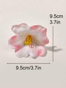 2 chiếc kẹp tóc giả hình hoa tulip màu be và hồng kiểu Bohemian thanh lịch, thích hợp cho bãi biển, kỳ nghỉ, kẹp càng cua, kẹp tóc cài, kẹp tóc, đồ dùng học tập, phụ kiện tóc, phụ kiện Valentine, ghim cài tóc - Nhiều màu - Xem 3