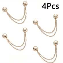 2/3/4/6/8/10/12pcs Magnetic Waist Cincher Clips, Adjustable T-Shirt Hem Clips, Perfect Fit, Metal Snap Buttons, Available In White/Gold/Black