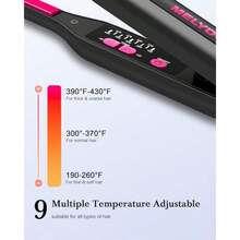 GEOXSSmall Flat Iron For Short Hair 3 10 Pencil Flat Iron With Adjustable Temp Mini Hair Straightener For Edges Pixie Cut And Bangs Tiny Hair Straightener With Floating Plates Auto Shut Offm9h7lf658 - as pic - View 4