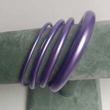 4 pièces/set Bracelets en silicone de gelée avec des accents métalliques, ensemble de bijoux de bracelets en silicone de combinaison de tailles mixtes
