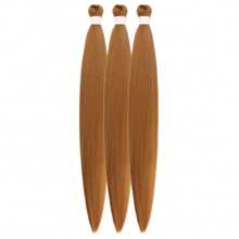 1/3/6 Packungen schwarze Haarflechtung Vorgespanntes Knotloses Kanekalon Box Zöpfe Haar zum Flechten Vorgespannt Lang Gerade Synthetische Zopf In Haarverlängerung Für Knotlose Zöpfe