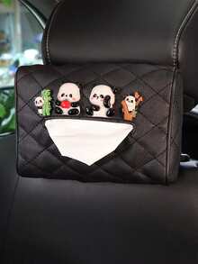 1个汽车真皮抽屉盒，汽车遮阳板扶手盒，纸巾盒 - 均碼 - 查看 20