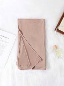 1 Stück Damen Jersey Hijab, Modal Hijab Schweißtuch, einfarbig, seidig glatt, weich, atmungsaktiver Modal Stoff Kopftuch, Kopfbedeckung, Jersey Kragen, 180cm*70cm Schal/Umschlagtuch, geeignet für tägliche Gebete und Zeremonien Outdoor