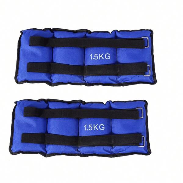Lauf-Gewichts-Sandtaschen mit Doppelriemen 3kg (2 x 1,5kg) Verstellbare Bein-Gewichte für Leichtathletik, Fitness, Lauftraining und Ausdauerübungen