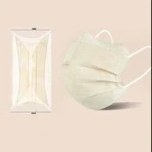 50/30/10pcs Cute Women's Fashion New Style Breathable 3-Layer V-Shaped Adult Face Mask With Independent Packaging, Fashionable, Breathable, Macaroon Color